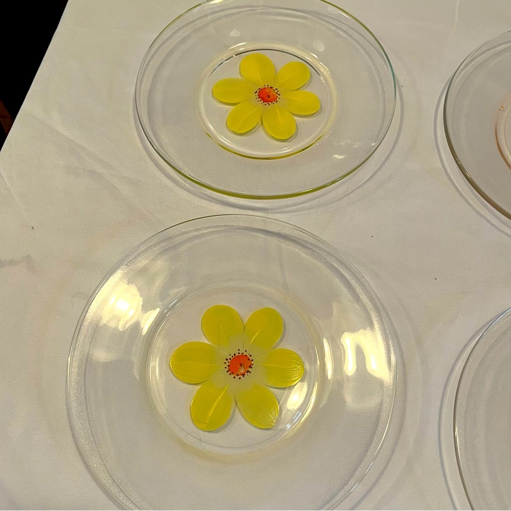 Hand painted plates